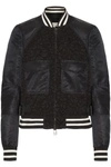 VERONICA BEARD JONES SHELL AND CORDED LACE BOMBER JACKET