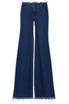 MARQUES' ALMEIDA FRAYED MID-RISE WIDE-LEG JEANS