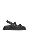 Isabel Marant Touch-strap Platform Leather Sandals In Black
