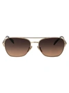 Prada Eyewear Pilot Frame Sunglasses In Zvn50c Pale Gold