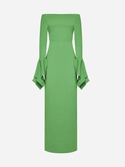 Solace London Amalie Maxi Dress In Green