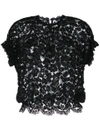 AULA LACE DETAIL RUFFLED SLEEVE TOP,31730408512184730