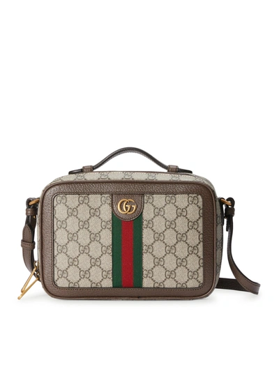 Gucci Small Ophidia Shoulder Bag In Nude & Neutrals