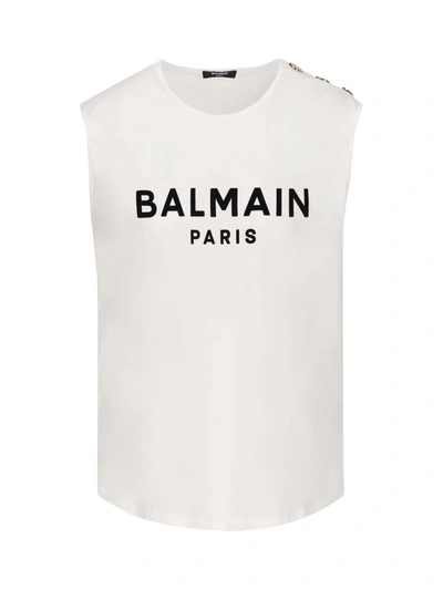 Balmain T-shirt And Polo In White