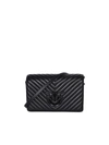 Pinko Lovebird Quilted Shoulder Bag In Black