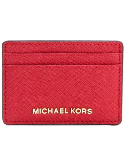 Michael Michael Kors Classic Cardholder In Red