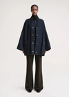 Totême Toteme Oversize Organic Cotton Denim Overshirt In Raw Blue