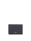 Apc Bifold Leather Wallet In Black