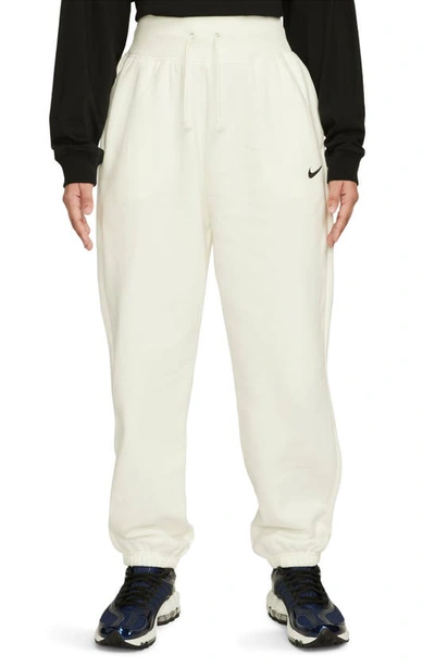 Nike Women's  Sportswear Phoenix Fleece High-waisted Oversized Sweatpants In White