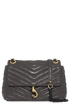 Rebecca Minkoff Edie Quilted Leather Crossbody Bag In Elephant