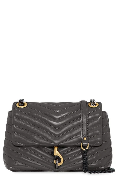 Rebecca Minkoff Edie Quilted Leather Crossbody Bag In Elephant