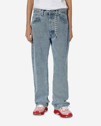 Aries Acid Wash Batten Jeans In Blue