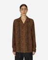 Wacko Maria Hawaiian Longsleeve Shirt (type-4) In Brown