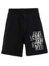 Dsquared2 Icon Print Bermuda Shorts In Black
