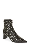 Rag & Bone Viva Treasure Studded Leather Ankle Boots In Blkstud