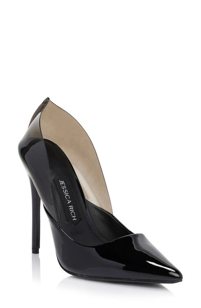 Jessica Rich Angelica Pointed Toe Pump In Noir