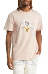 ICECREAM CHERRY FACE EMBROIDERED T-SHIRT