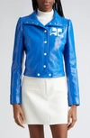 Courrèges Casual Jacket In Blue Synthetic Fibers In Blue