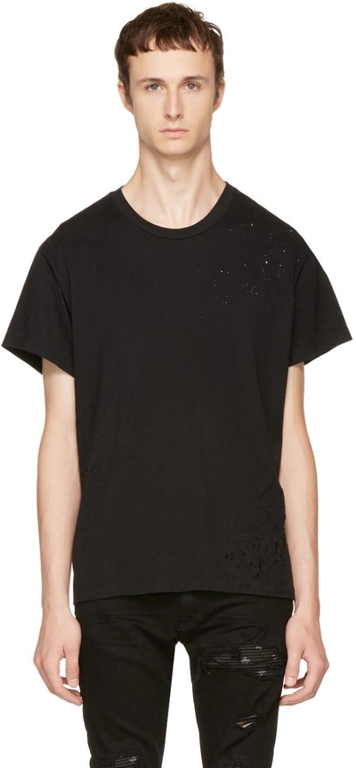 Amiri Shot Gun Black Cotton T-shirt