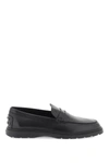 Tod's Leather Moccasin With Mask In Black