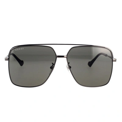 Gucci Gg1099sa Ruthenium Sunglasses In Silver