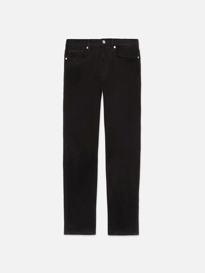 Frame Mid-rise Slim-fit Denim Trousers In Black
