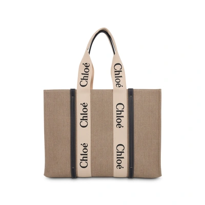 Chloé Women's Large Woody Tote Bag In Multi