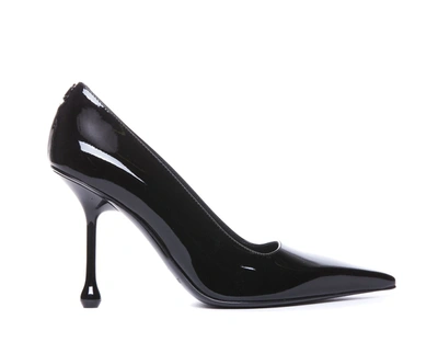 Jimmy Choo Ixia 95mm Leather Pumps In Black