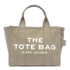 Marc Jacobs The Jacquard Small Tote Camel Handbag In Green