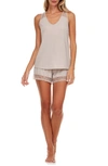 FLORA NIKROOZ FLORA BY FLORA NIKROOZ FLORA NIKROOZ FRANCES LACE TRIM TANK & SHORTS 2-PIECE PAJAMA SET