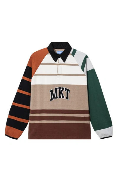 Market Mens Acorn Brand-embroidered Striped Regular-fit Cotton-jersey Shirt