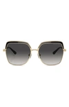 MICHAEL KORS GREENPOINT 57MM GRADIENT POLARIZED SQUARE SUNGLASSES