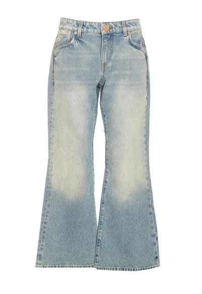 Balmain Blue Cotton Jeans In Default Title