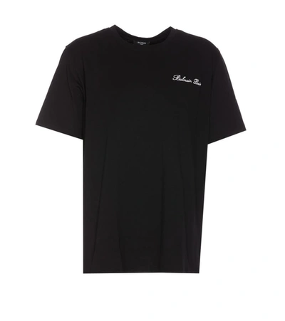 Balmain T-shirt Logo In Black
