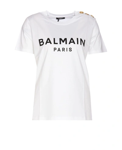 Balmain T-shirts And Polos In White