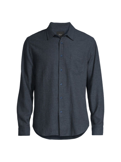 Rails Men's Lennox Cotton-blend Button-up Shirt In Abyss Melange