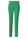 Akris Melissa Cotton Techno Slim-fit Pants In Leaf