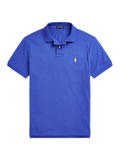 Polo Ralph Lauren Custom Slim Fit Printed Mesh Polo Shirt In Liberty