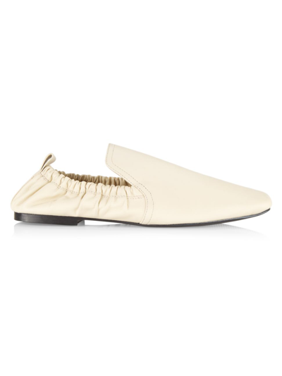 A.emery Women's Delphine Elasticized Leather Loafers In Eggshell
