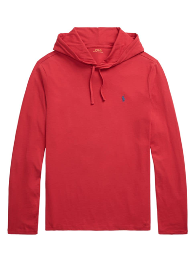 Polo Ralph Lauren Men's Jersey Hooded T-shirt In Post Red