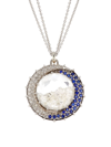 RENEE LEWIS WOMEN'S 18K WHITE GOLD, SAPPHIRE & 7.20 TCW DIAMOND SHAKE NECKLACE