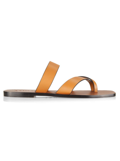 A.emery Leather Carter Sandals In Deep Tan