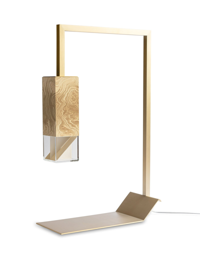 Formaminima Designer Decor & Lighting Lamp/two Wood Revamp Ed. 01 In Brown
