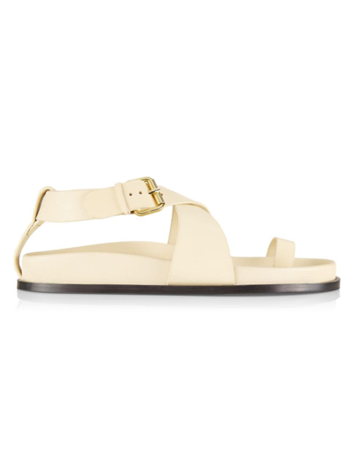 A.emery Women's Dula Leather Open-toe Sandals In Eggshell