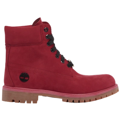 Timberland Mens  6" Boots In Red/red/black