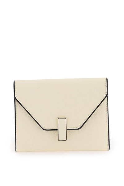 Valextra Trifold Iside Wallet In White