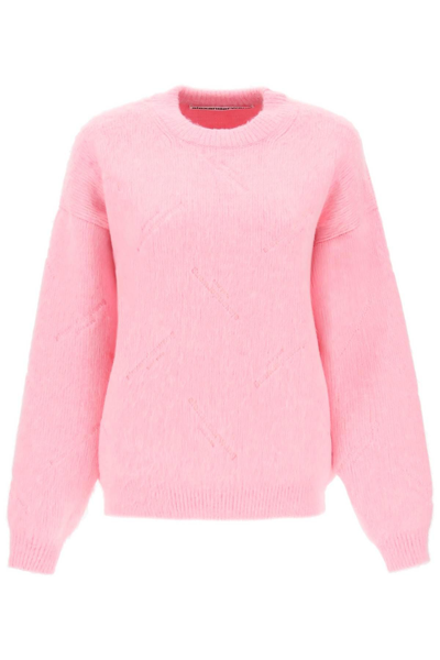 Alexander Wang Pink Embossed Sweater