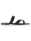 A.emery Women's Carter Leather Slip-on Sandals In Black