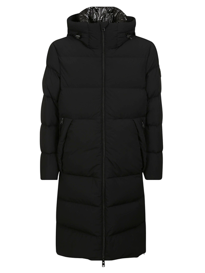 Woolrich Sierra Supreme Hooded Quilted Parka In Schwarz