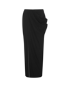 Alexander Mcqueen High-waist Virgin Wool Midi Skirt In Black